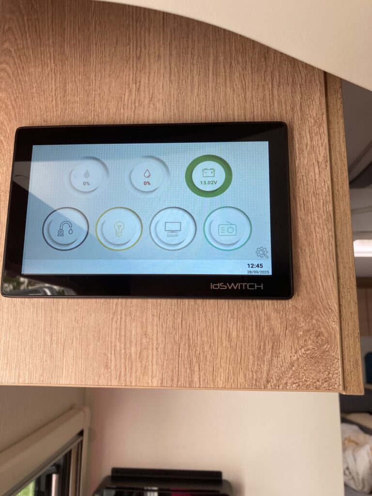 Wohnmobil Bild vom Bedienpanel